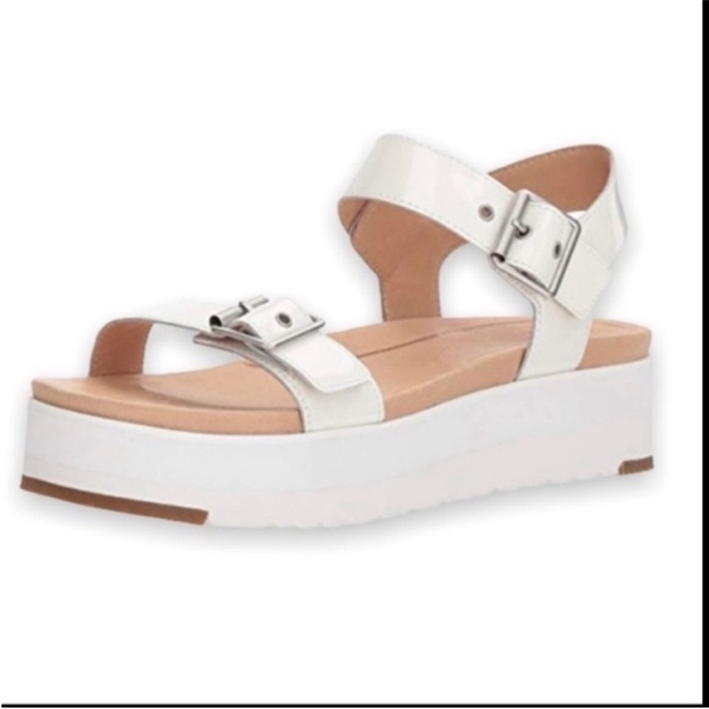 Women's White Platform Sandals